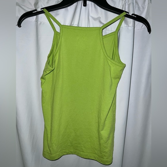 Circo Kids (girl) bright green tank with cute butterfly embellishment - Picture 4 of 4